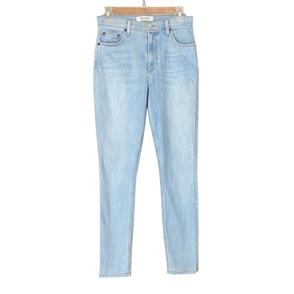 Reformation Jeans High & Skinny Jeans Size 25 Amalfi Light Wash Stretch